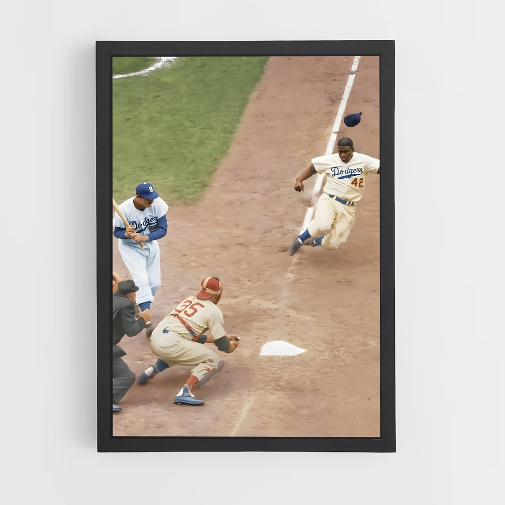 Poster Jackie robinson – affiche Baseball (vue 2)